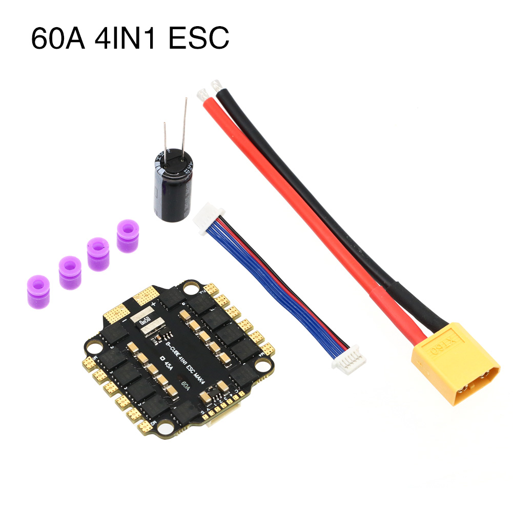 UAngel 4IN1 45A 60A ESC BLHELI - Drone Esc ulasan dan harga